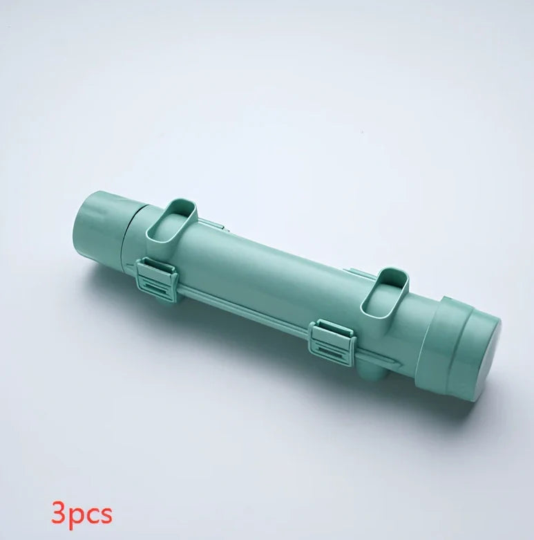 Manual sushi maker tool creating 2.5cm diameter rolls with food-grade plastic construction