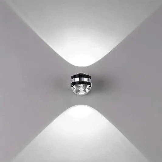 Modern crystal wall lamp for bedroom and living room, available in 3W or 6W with warm white blue yellow purple light options
