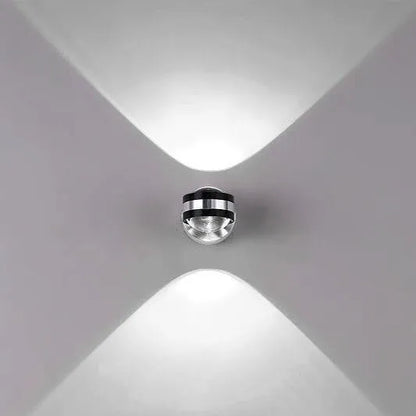 Modern crystal wall lamp for bedroom and living room, available in 3W or 6W with warm white blue yellow purple light options