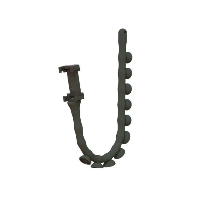 Lazy Bracket Flexible Phone Holder with 360° rotation in black, pink, and clear green