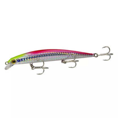 Bass fishing topwater lure with treble hook in various colors