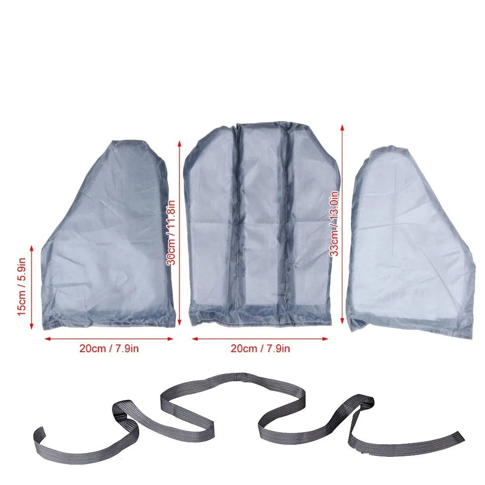 Fishing life jacket with removable EPE foam inserts, 10 pockets, adjustable straps, and reflective panels for water safety