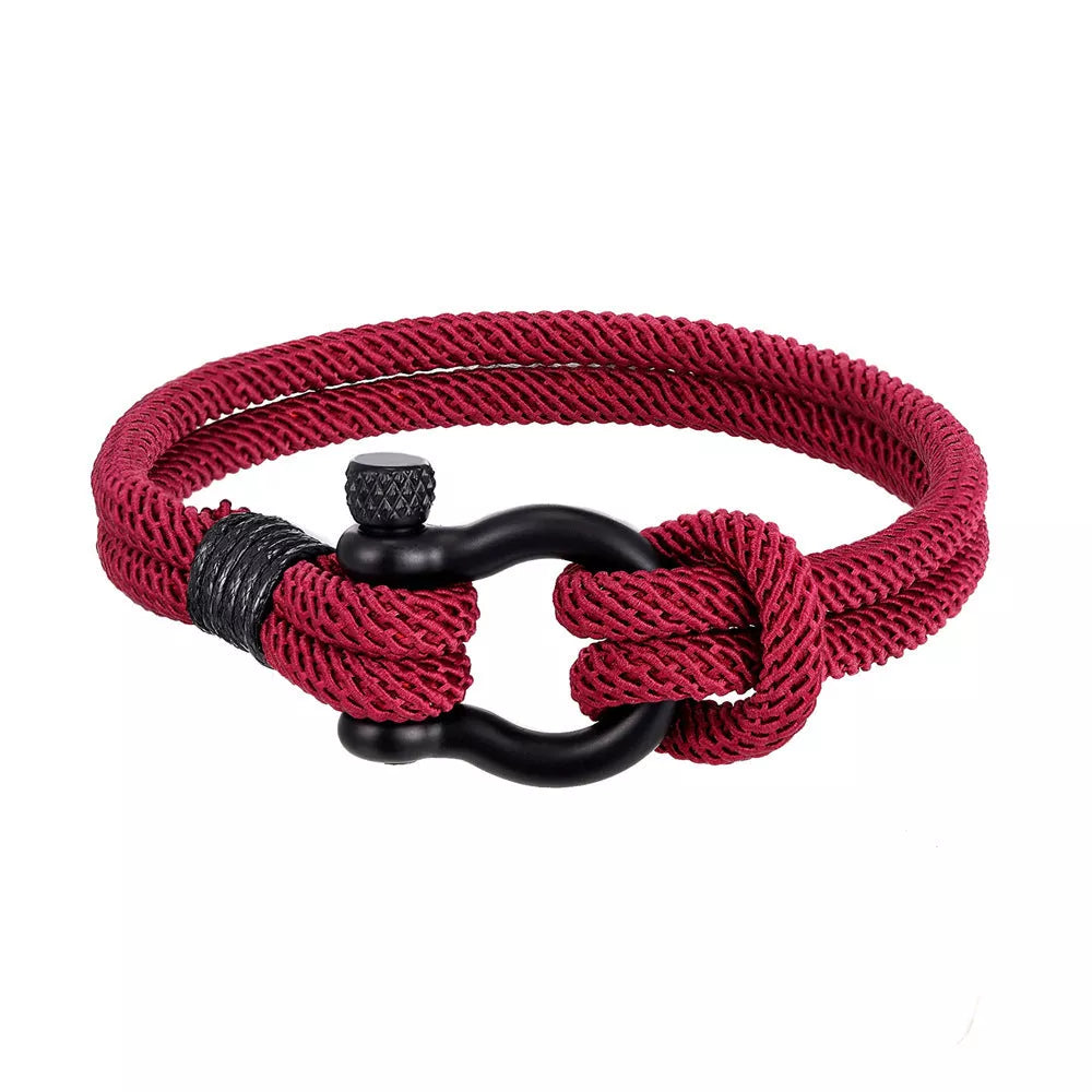 Milan rope bracelet with geometric design in various colors and sizes