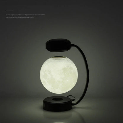 Magnetic Levitating Moon Lamp with Floating Ball, Trichromatic Lighting, and Wireless Design for Mesmerizing Home and Office Decor
