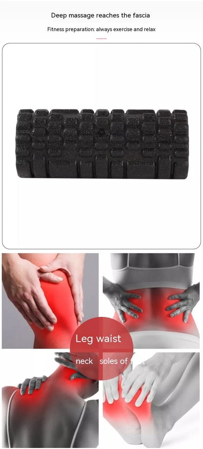 Black Hollow Sports Foam Roller for balance, pilates, and fitness