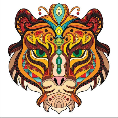 Colorful animal-shaped wooden jigsaw puzzles for kids, educational and fun