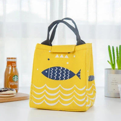 Insulated mini picnic handbag for students in vibrant colors, perfect for outdoor adventures.