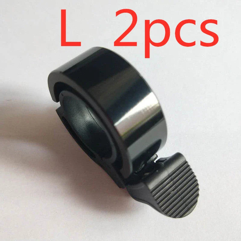 Sleek aluminum alloy bicycle bell with advanced sound alarm for safe cycling on mountain bikes and road bikes