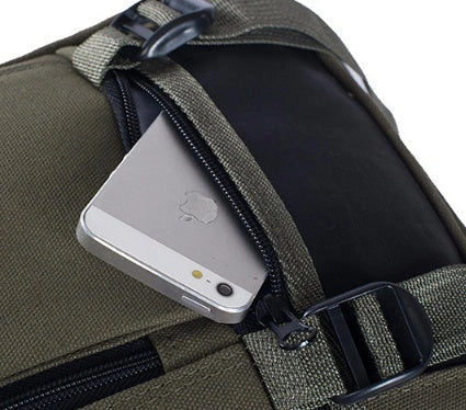 Stylish and durable canvas backpack for men and students, perfect for school, work, or travel.