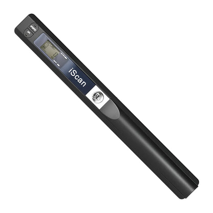 Handheld plastic barcode scanner in five colour options: black, blue, green, red, and silver.