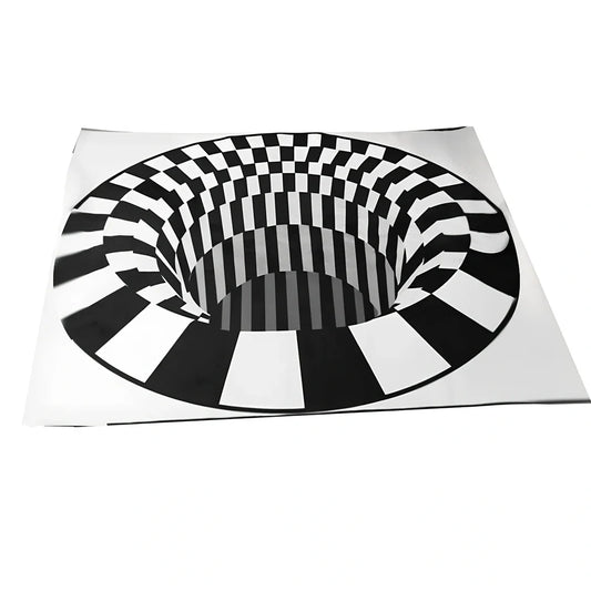 Rectangular geometric pattern carpet in machine-woven construction for living room floor protection