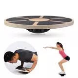 Wooden anti-skid balance board for fitness training with matte layer