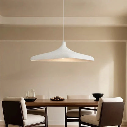 Japanese retro atmospheric creative bar lamp in fern brown and textured white finishes showing creative design details