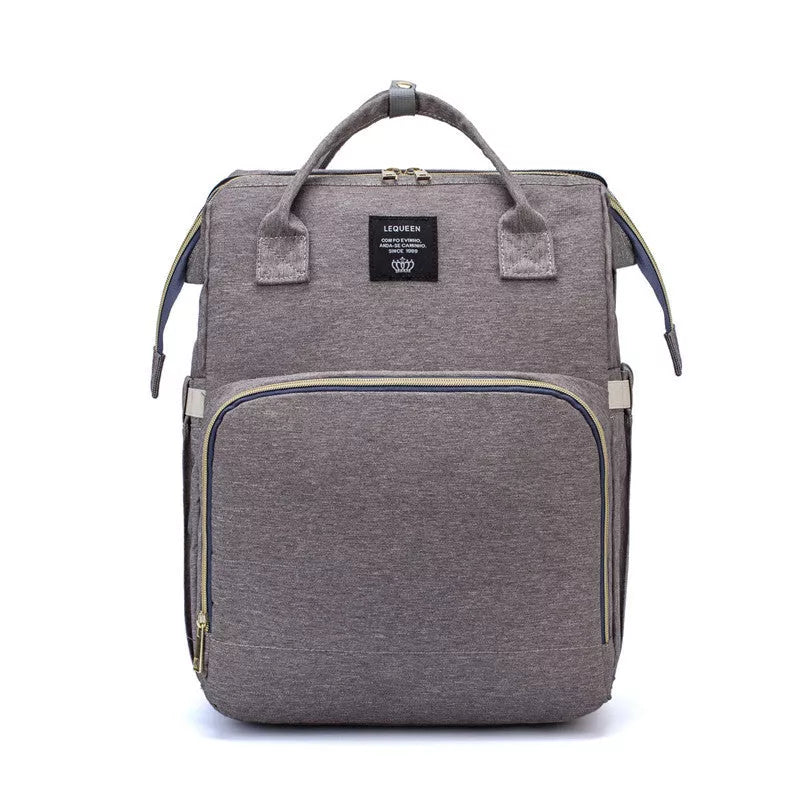 LEQUEEN Portable Folding Crib Mommy Backpack in various colors with 20kg capacity