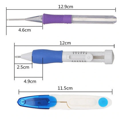 DIY embroidery set box with 50 coloured polyester threads on bobbins, 250g total weight, including butterfly pattern model 177