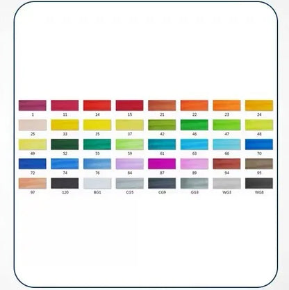Double-headed alcohol-based oily colour animation paint pens with round and inclined tips for professional art students