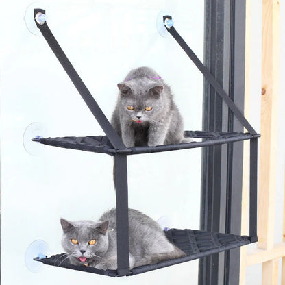 Cat Hammock Window Resting Seat Perch for indoor cats, available in multiple colors
