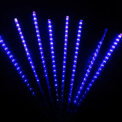 LED meteor rain garden lantern with flashing modes in 30cm and 50cm sizes for outdoor lighting