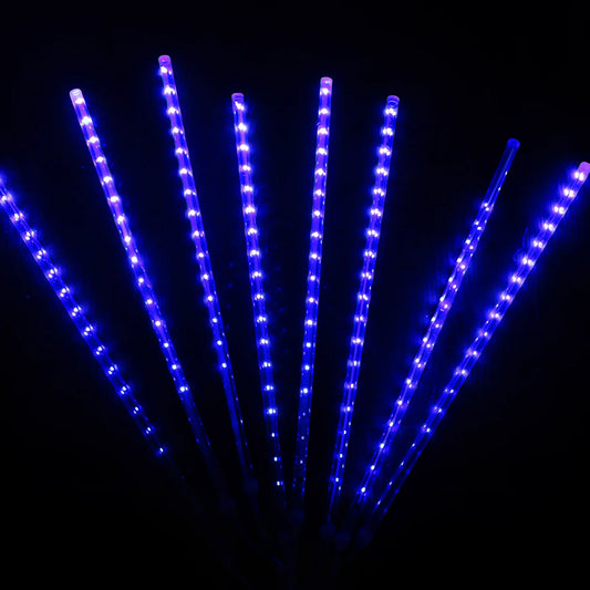 LED meteor rain garden lantern with flashing modes in 30cm and 50cm sizes for outdoor lighting
