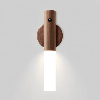 Induction night light with motion sensor and LED illumination measuring 80x43x210mm