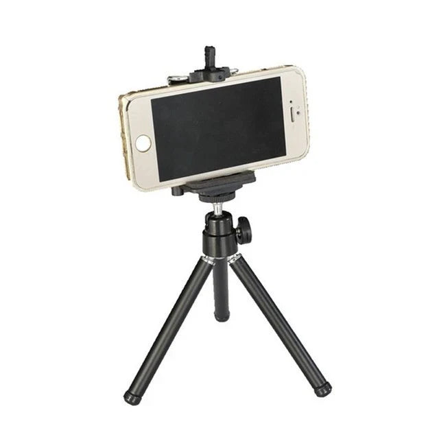 Compact and flexible tripod stand with 360-degree swivel for digital cameras and camcorders