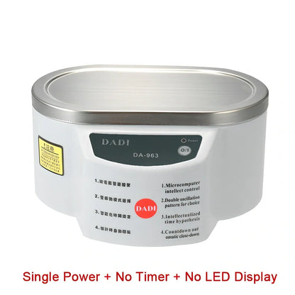 Earth ultrasonic cleaning machine with stainless steel tank and digital timer display