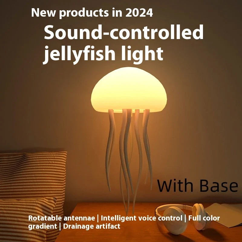 Jellyfish Mood Lamp with Adjustable Tentacles and Vibrant LED Lighting