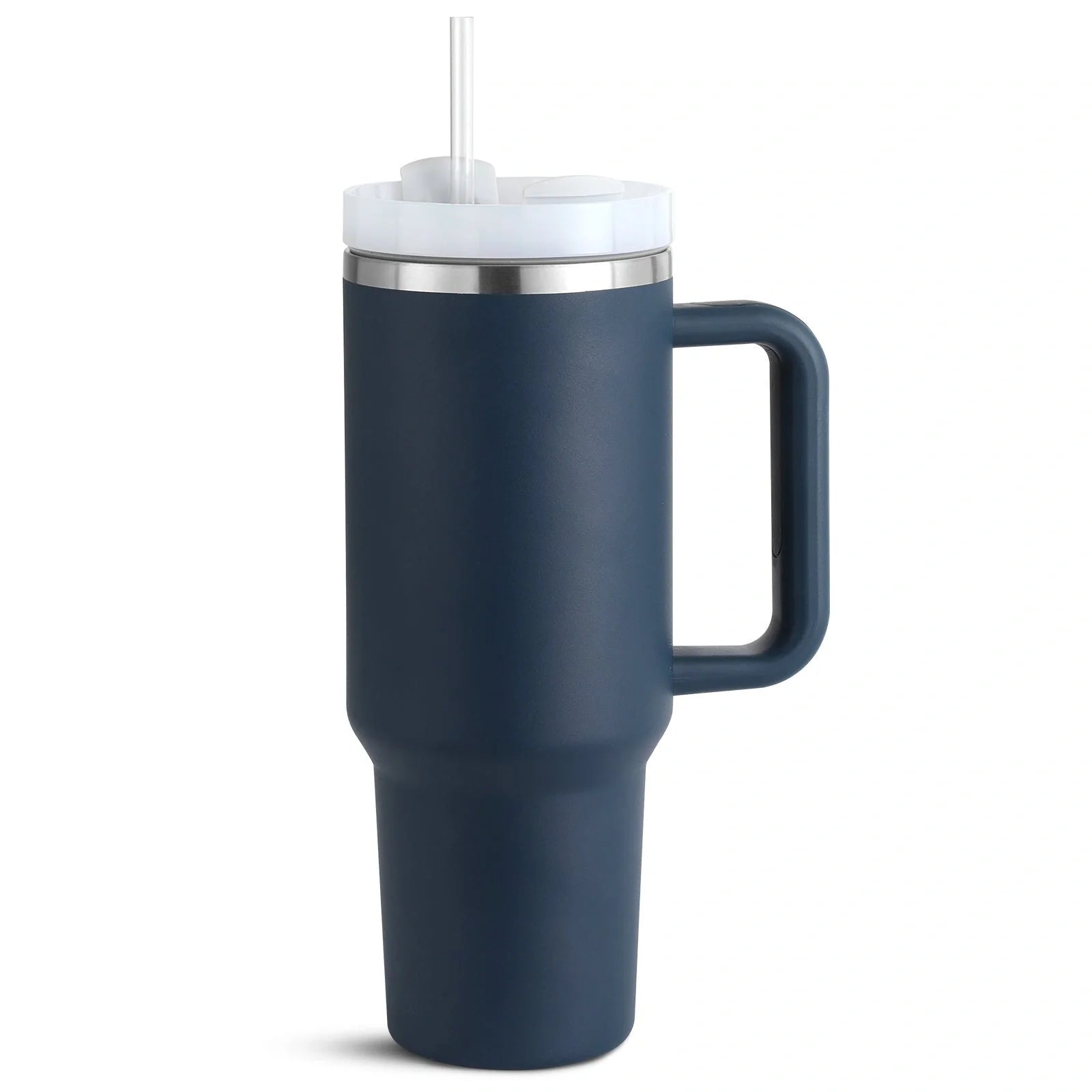 40oz stainless steel straw coffee mug with handle for travel, bisphenol A free, large capacity