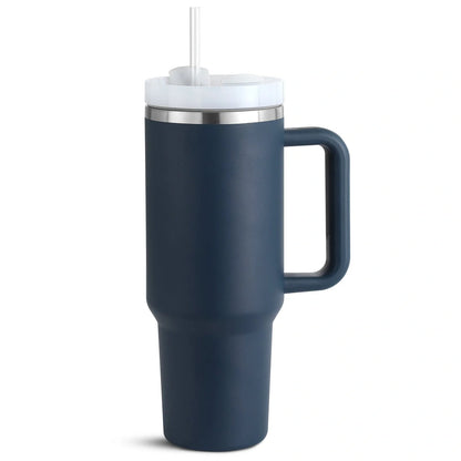 40oz stainless steel straw coffee mug with handle for travel, bisphenol A free, large capacity