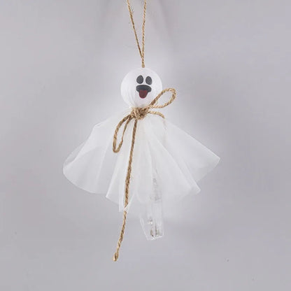 Halloween LED lighting chain with colourful ghost lights and battery box for seasonal decoration