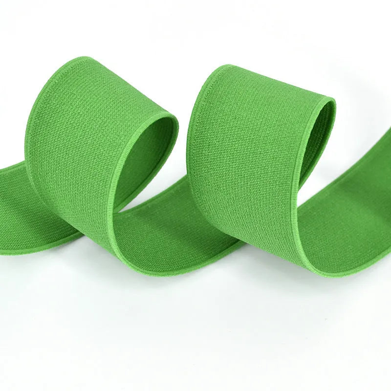 5cm wide fashion colour elastic band in ten colours including black, brown and royal blue