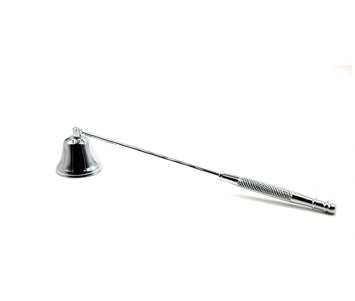 24cm stainless steel candle extinguisher with frosted handle in four colour options