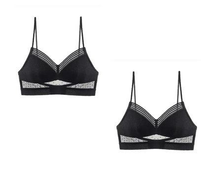 Backless bra with thin lace detailing, providing a seamless and invisible look under clothing
