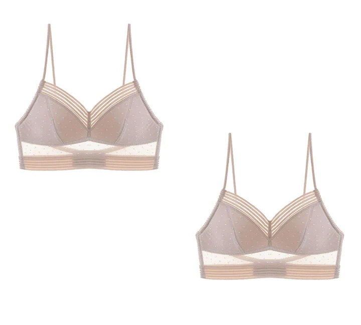 Backless bra with thin lace detailing, providing a seamless and invisible look under clothing