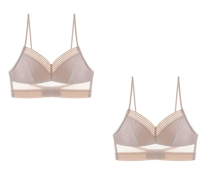 Backless bra with thin lace detailing, providing a seamless and invisible look under clothing