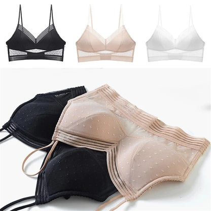 Backless bra with thin lace detailing, providing a seamless and invisible look under clothing