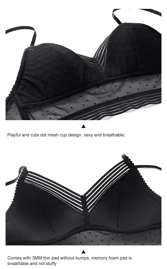 Backless bra with thin lace detailing, providing a seamless and invisible look under clothing