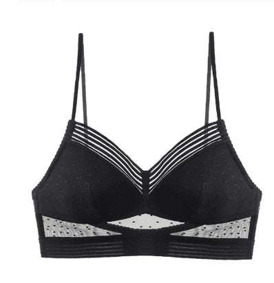 Backless bra with thin lace detailing, providing a seamless and invisible look under clothing