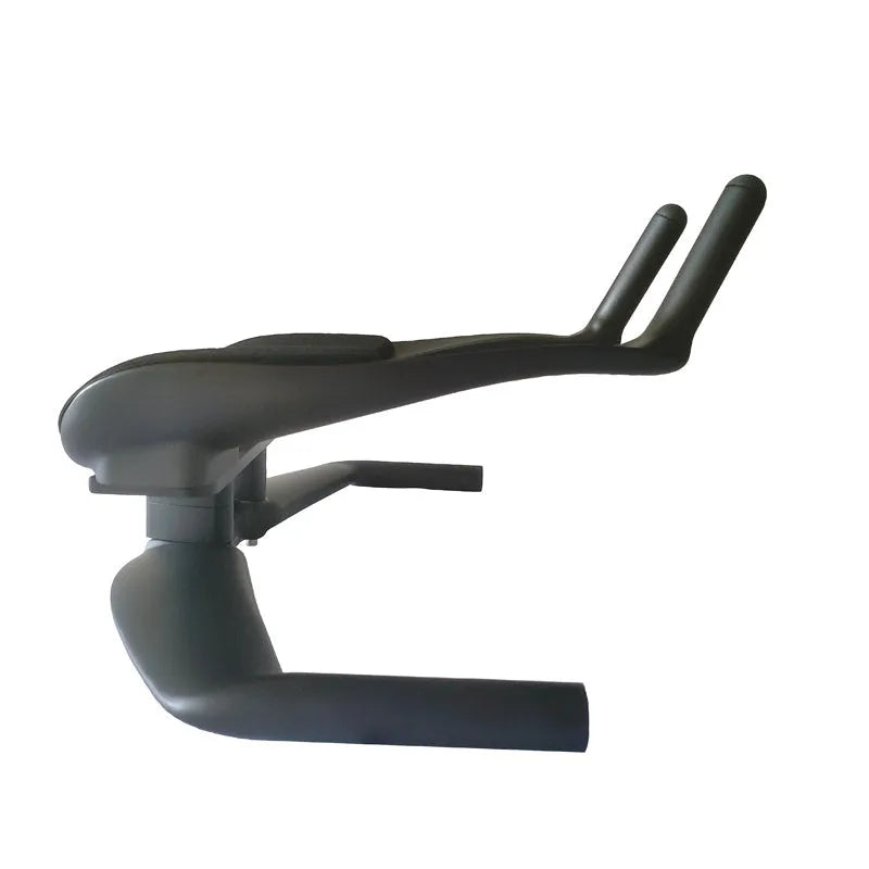 New Field carbon fibre TT bicycle handlebar in black, showing aerodynamic shape and 31.8mm clamp area.