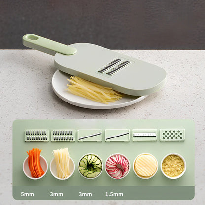 Shredded vegetable slicer with 304 stainless steel blades on 34.6cm PET cutting board