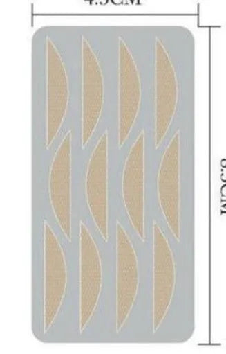 No glue eyelid sticker product in three sizes L, M, S made from non-woven fabric