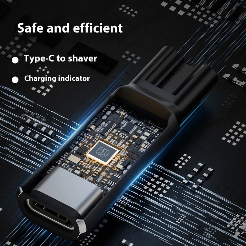 USB-C Electric Shaver Hair Clipper Charging Adapter: 8W Power Output with 4.3V Voltage for Efficient Device Charging and Reliable Power Supply