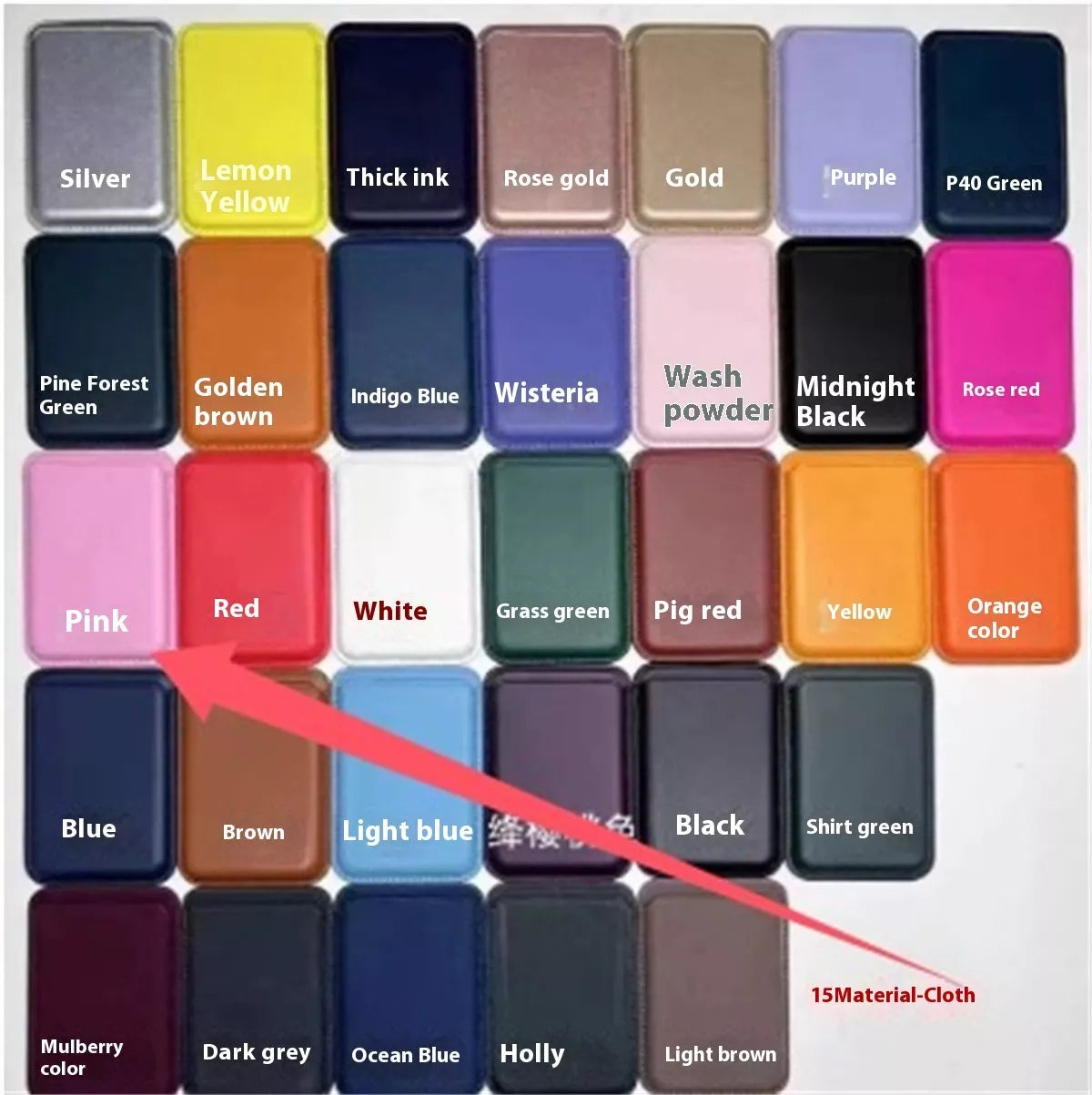 Magsafe Magnetic Leather Card Holder Wallet Case for iPhone in various colors