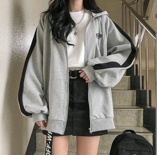 Cozy fleece-lined cardigan jacket in various colors and sizes, featuring lace and chain detailing for a stylish look