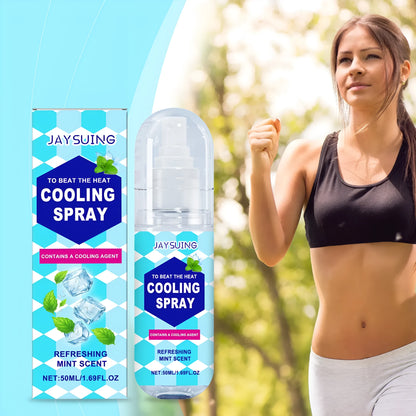 50ml cooling face spray bottle with mint extract for outdoor summer refreshment