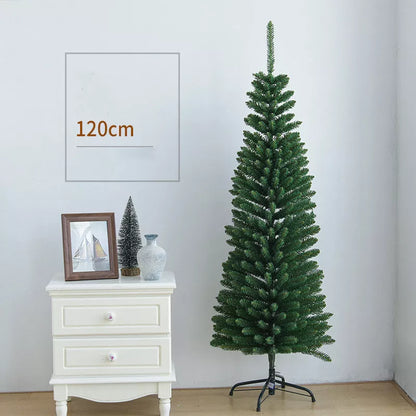 1.2 m green PVC Christmas tree decoration for festive holiday season
