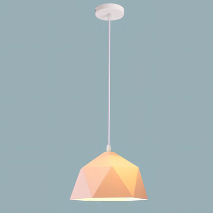 Nordic restaurant chandelier with iron construction and LED lighting in choice of seven colours