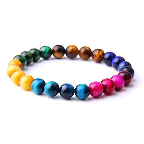 Handcrafted natural stone bracelet with alloy volcano white turquoise charm in a simple design.
