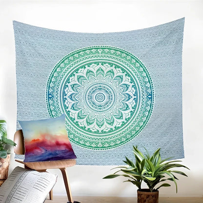 Rectangular 150x130cm tapestry tarpaulin with geometric abstraction pattern in European classical style