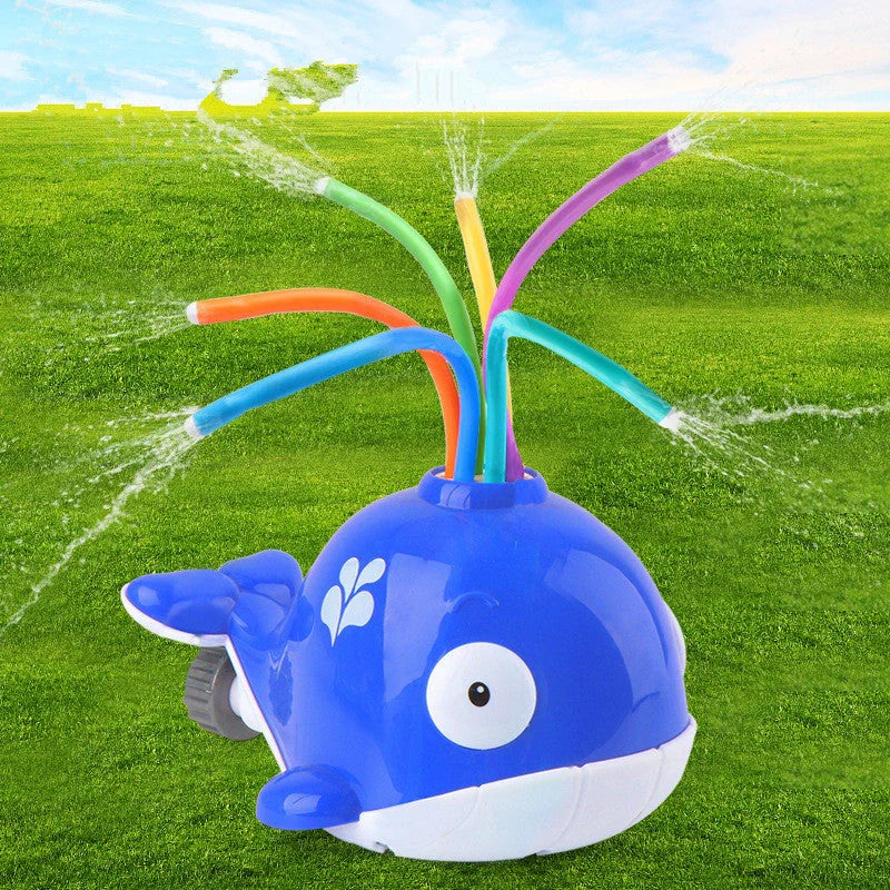 Cartoon Sprinkler Water Toy for kids summer play with rotating water spray